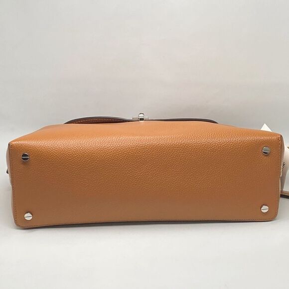 TOTEME T-Lock Top Handle Bag in Pebble Grain Leather - Picture 8 of 14